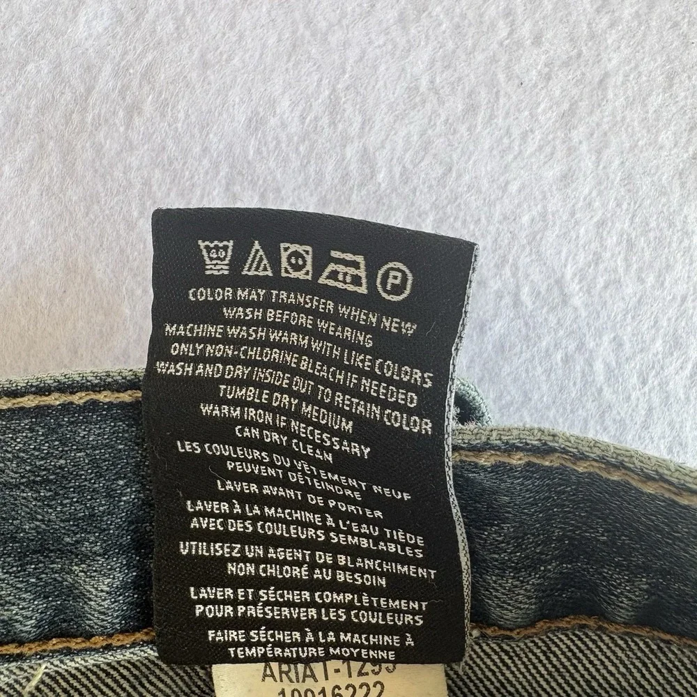 Ariat Rebar M5 Men's Blue Medium Wash Slim Straight Ironside Jeans 34/32
